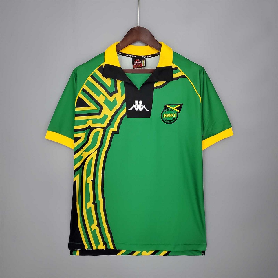 AAA Quality Jamaica 1998 World Cup Away Green Soccer Jersey